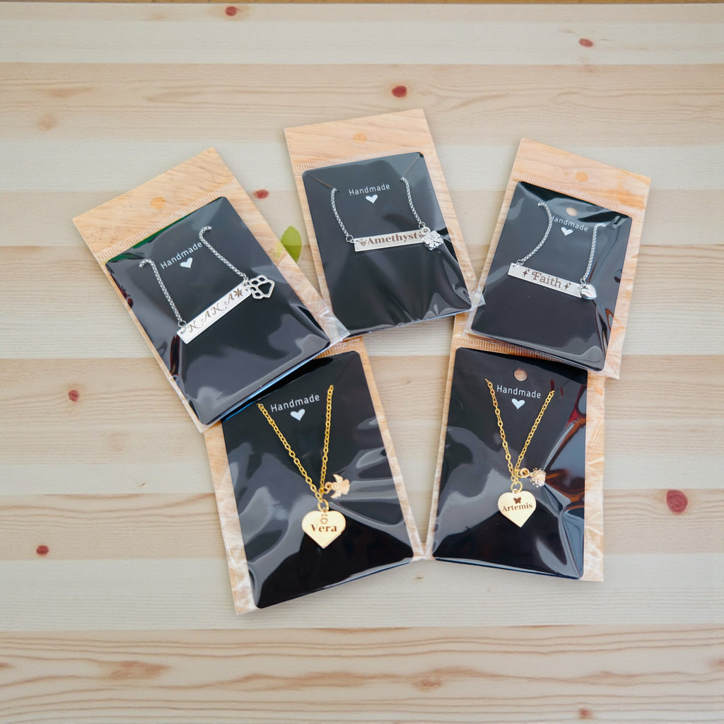 Personalized (Made to Order) Necklace and Bracelets