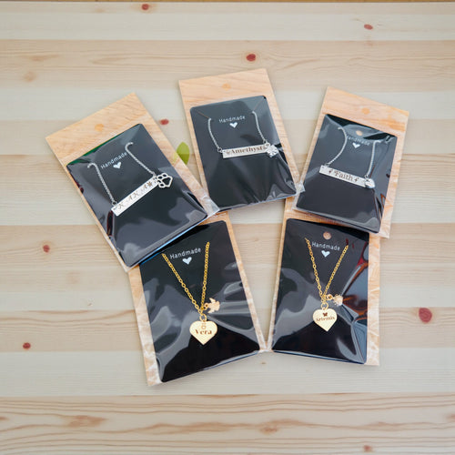 Personalized (Made to Order) Necklace and Bracelets