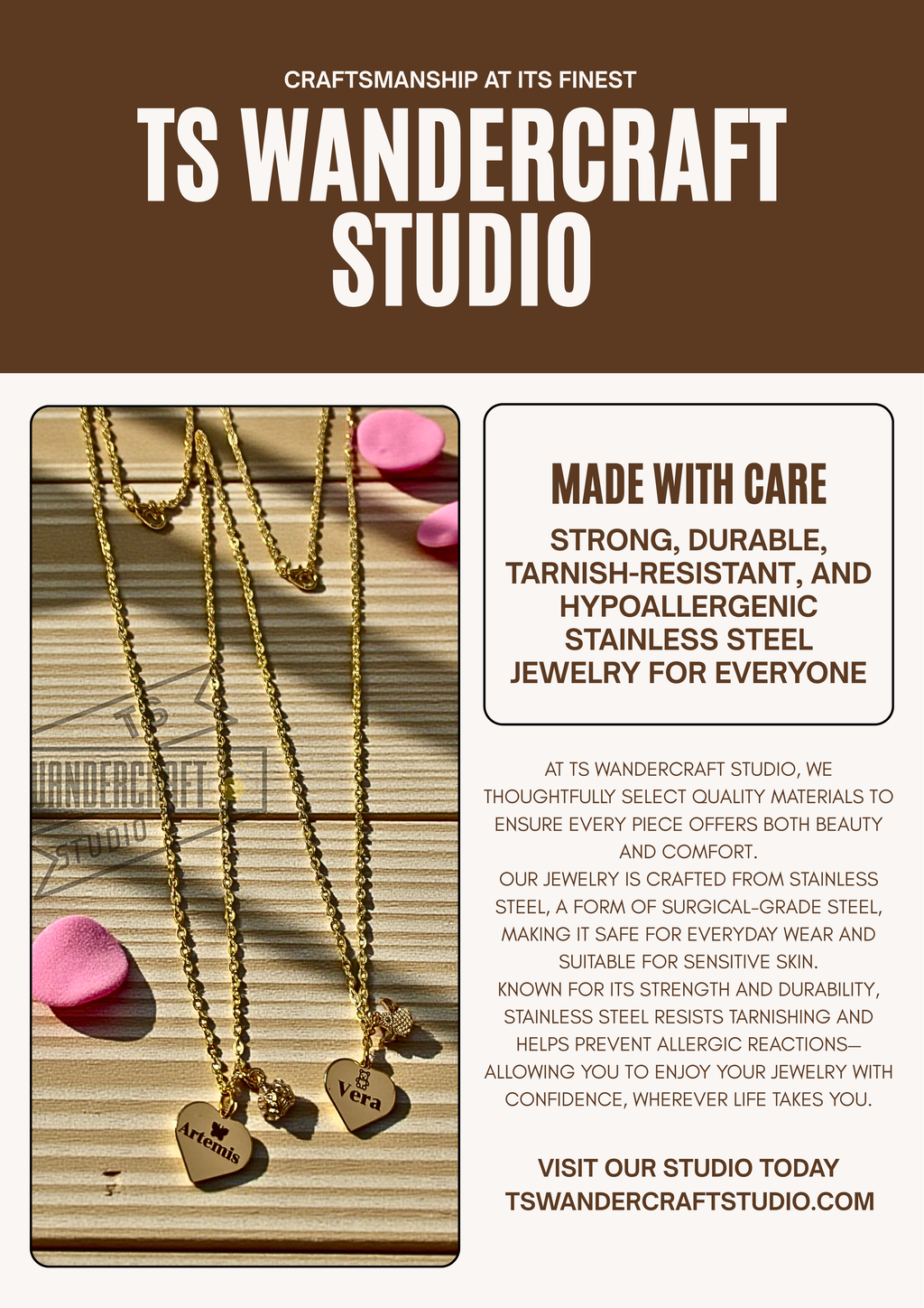 Personalized (Made to Order) Necklace and Bracelets